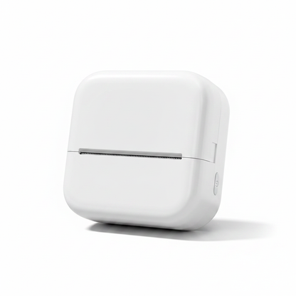Mini Bluetooth sticker printer in white
